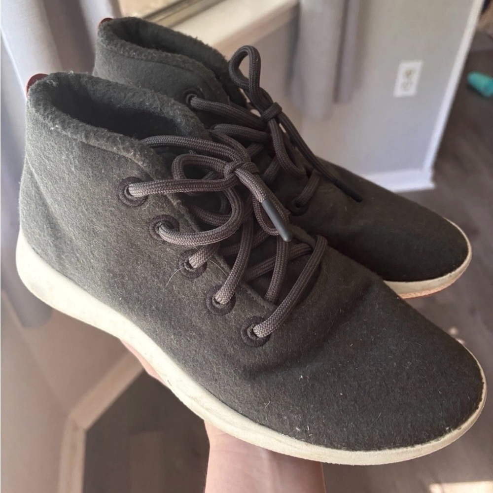 Allbirds Dark Gray Mizzle Wool Womens Sneakers 10